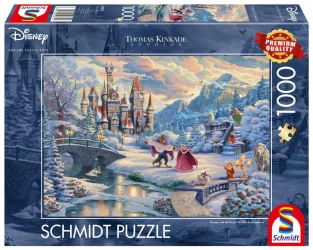 Puzzle 1000 PQ T. Kinkade Piękna i Bestia Disney 109413 - Schmidt Puzzle
