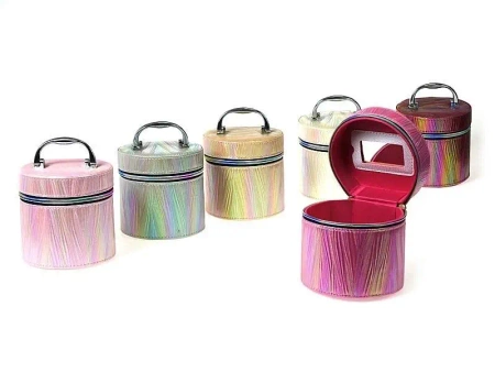 Kuferek S z lusterkiem na zamek 14x14x13cm MIX - ADAR