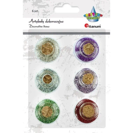 Kuleczki dekoracyjne mix 6szt - Titanum