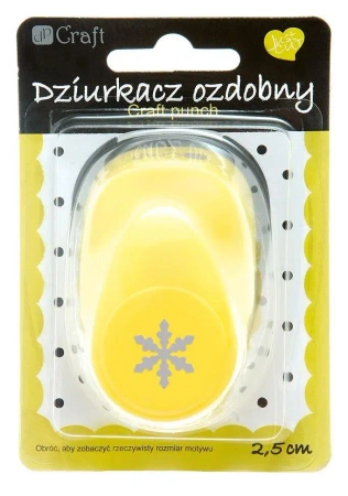 Dziurkacz ozdobny 2,5cm śnieżynka MIX - Dalprint dpCraft