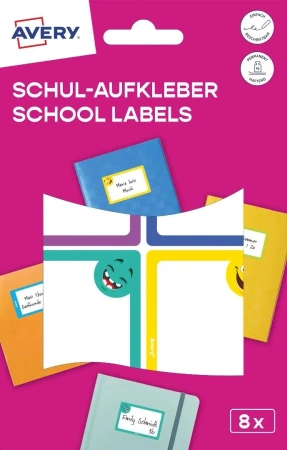Naklejki szkolne 48x70mm 8 naklejek - Zdesign