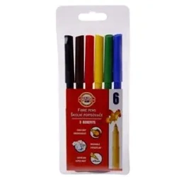 Flamastry 6 kolorów - Koh-I-Noor