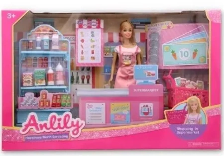 Lalka zakupy w supermarkecie - Ciuciubabka