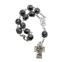 Różaniec 10-tka z Hematytu - Art Sacrum