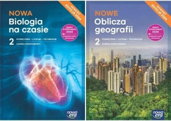 NOWA BIOLOGIA NA CZASIE + NOWE OBLICZA GEOGIRAFII 2 PODRĘCZNIK podstawowy - Jolanta Holeczek, Anna Helmin