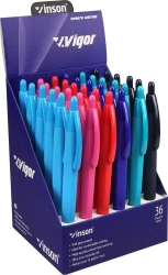 Długopis automat. Vigor G2 niebieski (36szt) - Titanum