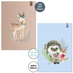 Zeszyt A4/32K kratka 90g Jeleń Jeż (6szt) - Bee-bee