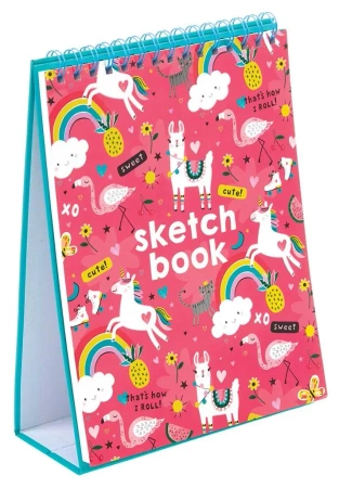 Blok z podstawką Sketch&Snow - Przyjaciele - Kolorowe Baloniki