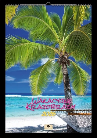 Kalendarz 2026 A3 ścienne wakacyjne krajobrazy - Pan Kalendarzyk