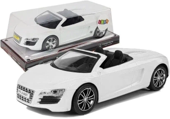 Kabriolet z naciągiem biały 1:18 - Leantoys