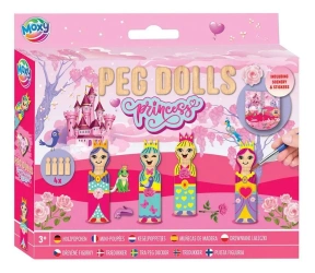 Zestaw drewnianych laleczek do malowania Princess - Grafix