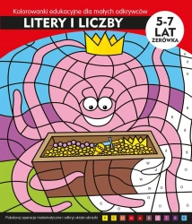 Litery i liczby. Kolorowanki edu. dla małych - Jarosław Żukowski