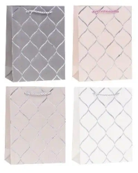 Torebka ozdobna 31x40x12cm hot-stamp mix ROZETTE