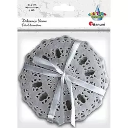 Filcowe podkładki ażurowe szare 4szt - Titanum