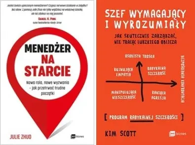 Szef wymagający i wyrozumiały + Menedżer na... - Kim Scott, Marcin Kowalczyk
