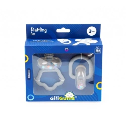 Zestaw grzechoczący szary - Giligums