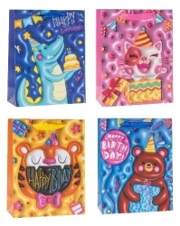 Torebka ozdobna 31x42x12cm dziecięce mix ROZETTE