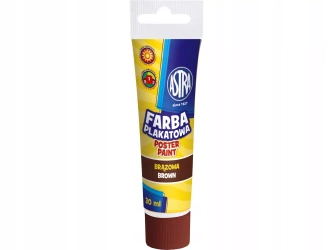 Farby plakatowe Astra 1 szt. x 30 ml Brązowa