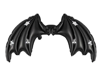 Balon foliowy Skrzydła Nietoperza 85x50cm czarne - PartyDeco