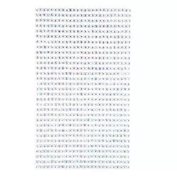 Kryształki samoprzylepne opalescent 3mm 806szt - Dalprint