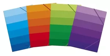 Teczka z gumką C4 kartonowa Ombre mix 1szt - Top 2000