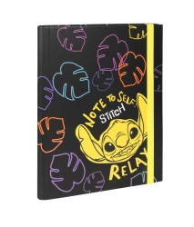 Teczka A4 przestrzenna tekturowa z gumką Disney Black wzór 2 - PATIO