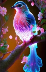 Diamentowa Mozaika Ptak magiczny świecący NO-2000396 - Norimpex