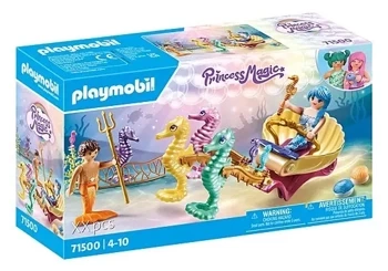 Zestaw figurek Princess Magic 71500 Podwodni mieszkańcy z powozem koników morskich - Playmobil