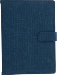 Kalendarz 2025 Sztruks A5 dzienny z zapięciem granatowy - Panta Plast kalendarze