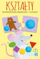 Kształty (książeczka + 10 puzzli) - zbiorowa praca
