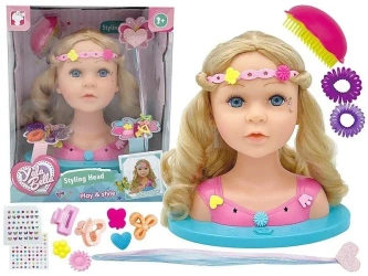 Głowa lalki do czesania 32,6x26,5x19,5cm - ADAR