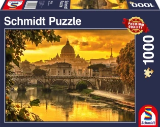 Puzzle 1500 PQ Zachód słońca w Rzymie - Schmidt Puzzle