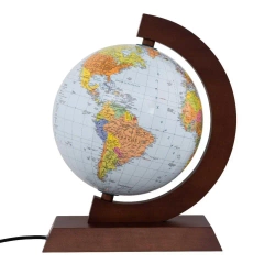 Globus polityczny podświet. drewniana opr. 25cm GB