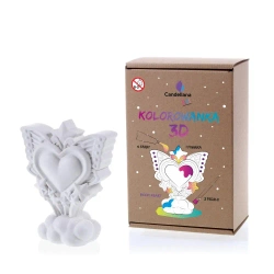 Kolorowanka 3D Moon Heart - YouArtMe