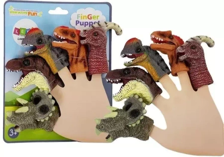 Nakładki na Palce Dinozaury 5el - Leantoys