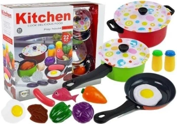 Zestaw kuchenny 22 elementy - Leantoys