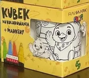 Kubek do malowania z markerami kurcash - Rawmark