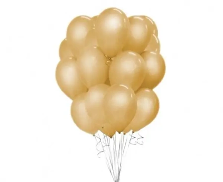 Balony Beauty&Charm metaliczne złote 30cm 50szt - Godan