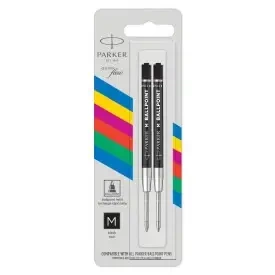 Wkłady do długopisów Parker Quinkflow czarny (M) 2 sztuki blister 2166543