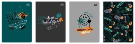 Zeszyt A5/32K 3kol linia 70g UV Urban (10szt) - INTERDRUK