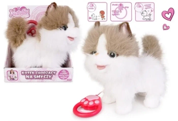 Kot chodzący na smyczy biało rudy - Artyk