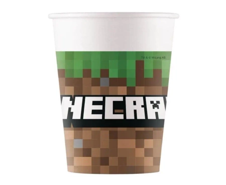 Kubeczki papierowe Minecraft 200ml 8szt - Godan