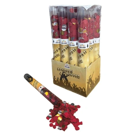 Konfetti pneumatyczne czerwone - Super Power