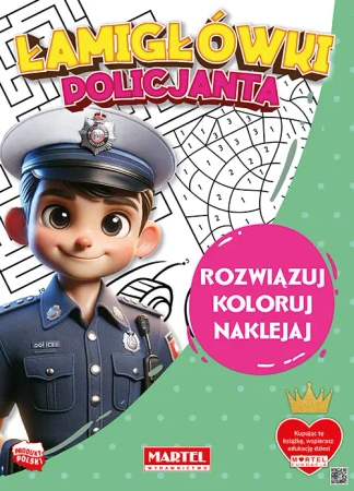 Łamigłówki policjanta z naklejkami - Katarzyna Salamon