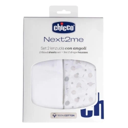 Prześcieradło Next2Me Forever confetti 2szt - Chicco