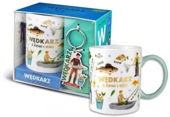 Zestaw kubek + brelok Wędkarz - Pan Dragon