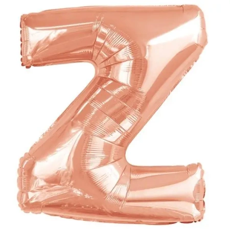 Balon foliowy litera Z różowe złoto 60x86cm - Amscan