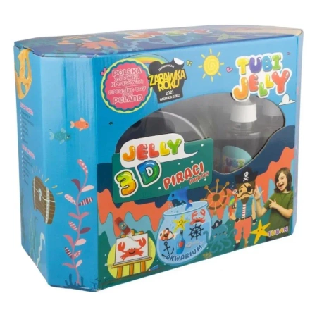 Tubi Jelly 8 kol. + akwarium - Piraci TUBAN