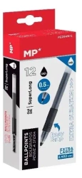 Długopis żelowy antybakteryjny czarny (12szt) - MP Main Paper