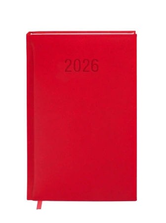 Kalendarz 2026 A6 Colorfix TDW czerwony - -